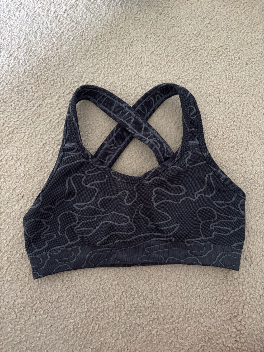 Black & Gray Sports Bra